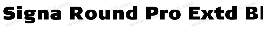 Signa Round Pro Extd Black字体转换